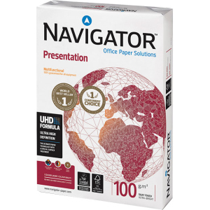 Бумага офисная Navigator Presentation A4 100 г/м2 класс A 500 листов Белая (5602024530232) лучшая модель в Черкассах