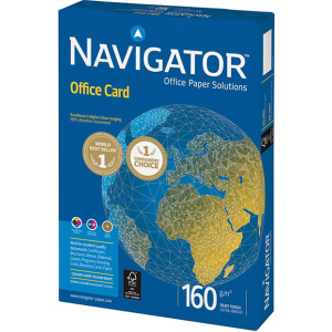 Бумага офисная Navigator Office Card A3 160 г/м2 класс A 250 листов Белая (5602024381391) лучшая модель в Черкассах