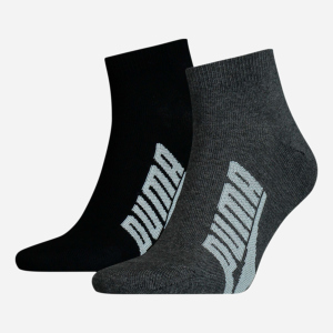 Набор носков Puma Unisex BWT Lifestyle Quarter Socks 2 pack 90795301 35/38 2 пары Black/White (8720245031127) ТОП в Черкассах