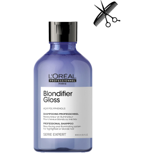 Професійний відновлюючий шампунь L'Oreal Professionnel Serie Expert Blondifier Gloss для сяйва волосся пофарбованого у відтінки блонд 300 мл (3474636974382) в Черкасах