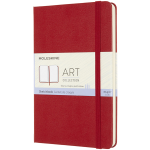 Скетчбук Moleskine Art 11.5 х 18 см 104 страницы без линовки Красный (8053853603111) надежный