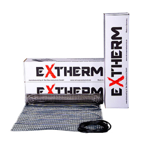 Тепла підлога: Тонкий двожильний мат в стяжку EXTHERM ET ECO / 90 Вт / 0,5 м²