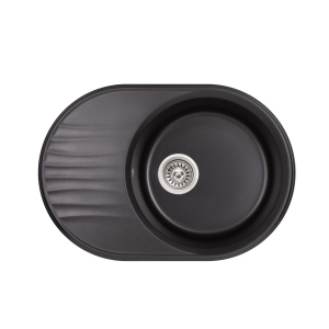 Кухонная мойка Qtap CS 7451 Black (QT7451BLA404) ТОП в Черкассах