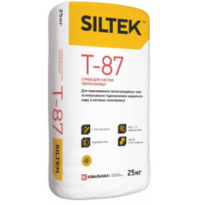 Суміш для систем теплоізоляції Siltek T-87 25кг в Черкасах