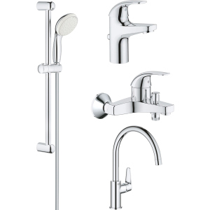 Набір змішувачів GROHE Start Curve 126748К (23805000+23768000+27598001+31554001) в Черкасах