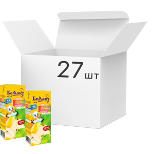 Упаковка соку Беллакт Яблучно-грушевого 200 мл х 27 шт (4814716000702) ТОП в Черкасах