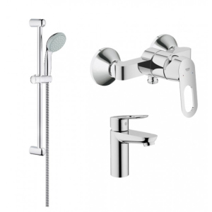 Набір змішувачів для душу GROHE BauLoop 123220S (23337000 + 32816000 + 27598001) рейтинг