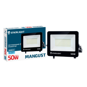 Прожектор світлодіодний ENERLIGHT MANGUST 50Вт 6500K IP65 (MANGUST50SMD80С) в Черкасах