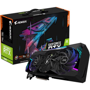 Відеокарта AORUS GeForce RTX 3080 Master 12G LHR (GV-N3080AORUS M-12GD) Gigabyte краща модель в Черкасах