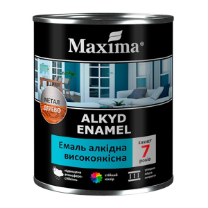 хороша модель Емаль алкідна високоякісна Maxima глянсова червона 40 кг