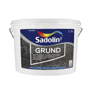 Грунт дисперсійний SADOLIN GRUND для поглинаючих поверхонь білий (база ВW) 2,5л краща модель в Черкасах