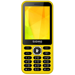 Мобильный телефон Sigma mobile X-Style 31 Power Yellow лучшая модель в Черкассах