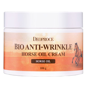 Омолоджуючий крем для обличчя Deoproce Bio Anti Wrinkle Horse Oil Cream з Кінською олією Гіалуроновою кислотою та Ніацинамідом 100 г (dcrbawho100) (8809567921412) ТОП в Черкасах