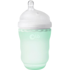 Детская силиконовая антиколиковая бутылочка Olababy GentleBottle Mint Бирюзовый 240 мл (80820) в Черкассах