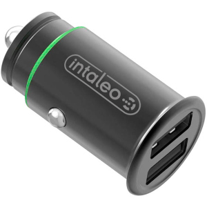 Автомобільний зарядний пристрій Intaleo CCG482 2хUSB 4.8A Black (1283126504525) надійний