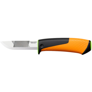 Нож для тяжелых работ Fiskars с точилом (1023619/156018) ТОП в Черкассах