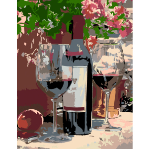 Набір для творчості Rosa Start акриловий живопис за номерами Вино для двох 35 х 45 см (4823098517740) ТОП в Черкасах