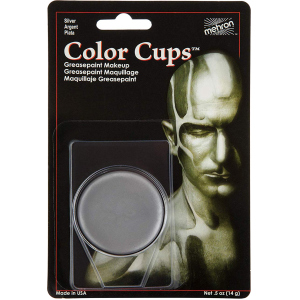 Кремовый грим Mehron Color Cups Silver 12 г (CCC-S) (764294502090) лучшая модель в Черкассах