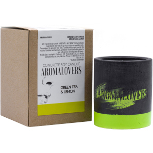 Ароматична свічка Aromalovers Зелений чай та лимон соєва в бетоні 240 г (ROZ6206102586) в Черкасах