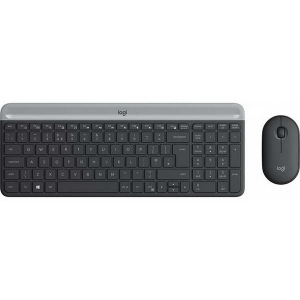 Комплект (клавіатура, миша) Logitech MK470 Wireless Slim Graphite (920-009206) краща модель в Черкасах