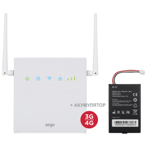 4G/LTE WI-FI роутер ERGO R0516 с аккумулятором лучшая модель в Черкассах