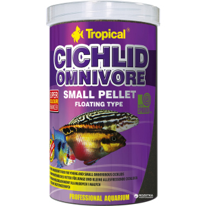 Корм Tropical Cichlid Omnivore Small Pellet для аквариумных рыб в гранулах 1 л (5900469609569) в Черкассах