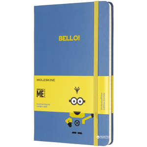 хороша модель Нотатник Moleskine Minions 13 х 21 см 240 сторінок у лінійку Блакитна (8055002855396)