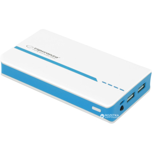 УМБ Esperanza 11000 mAh White/Blue (EMP107WB) ТОП в Черкасах