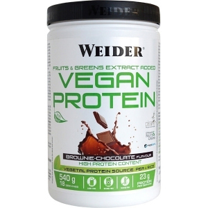 Протеин Weider Vegan Protein 540 г Brownie-Chocolate (8414192309315) лучшая модель в Черкассах