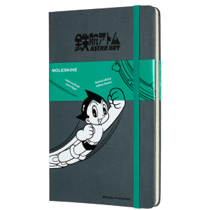 хороша модель Нотатник Moleskine Astro Boy 13 х 21 см 240 сторінок у лінійку Темно-сірий (8058647621203)