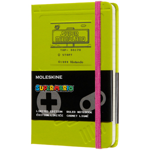 Нотатник Moleskine Super Mario 9 х 14 см 192 сторінки в лінійку Зелена (8058647621166)