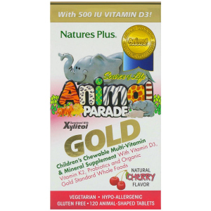 Вітаміни Natures Plus Animal Parade Gold мультивітаміни Вишня 120 жувальних таблеток (97467299320) надійний
