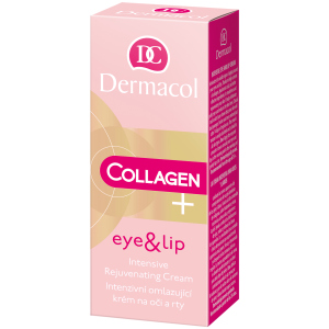 Крем для повік та губ Dermacol Collagen Plus омолоджуючий інтенсивний 15 мл (8595003110372) краща модель в Черкасах