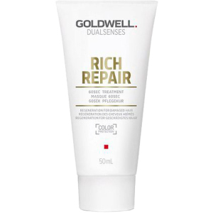 Маска Goldwell Dualsenses Rich Repair 60 секунд для восстановления сухих и поврежденных волос 50 мл (4021609061847) (206184) в Черкассах