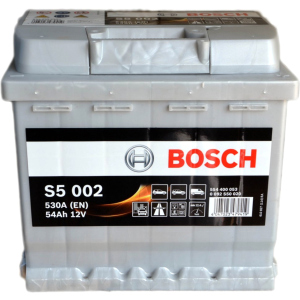 Автомобільний акумулятор Bosch 6СТ-54 (S5002) 54 Аг (-/+) Euro 530 А (0 092 S50 020) ТОП в Черкасах