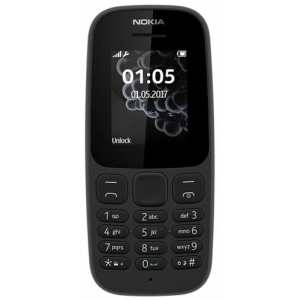 Мобільний телефон Nokia 105 TA-1203 Single Sim 2019 Black Slim Box (без зарядного пристрою) краща модель в Черкасах