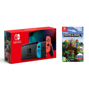 Nintendo Switch Neon blue/red - Оновлена ​​версія + Гра Minecraft краща модель в Черкасах