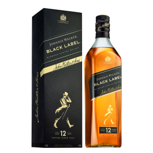 Виски Johnnie Walker Black label 12 лет выдержки 1 л 40% в подарочной упаковке (5000267023625) лучшая модель в Черкассах