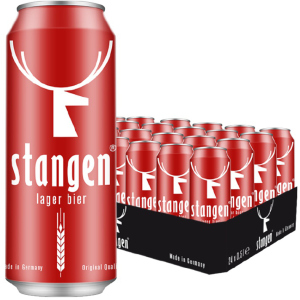 Упаковка пива Stangen Lager Bier светлое фильтрованное 5.4% 0.5 х 24 шт (4260556080079) в Черкассах