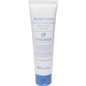 Зволожуючий гіалуроновий крем з ефектом мікро-пілінгу Secret Skin Hyaluron Water Bomb Micro-Peel Cream 70 г (8809540516062) рейтинг