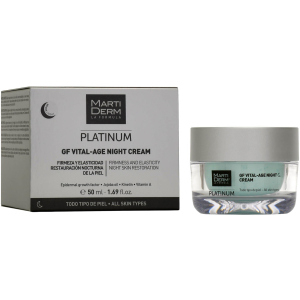 Крем ночной MartiDerm Platinum Gf Vital Age Night Cream Антивозрастной 50 мл (8437015942285) ТОП в Черкассах