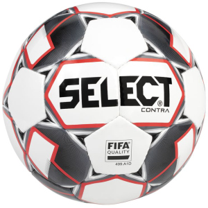 Мяч футбольный Select Contra FIFA (014) №4 White-Red (5703543200702) лучшая модель в Черкассах