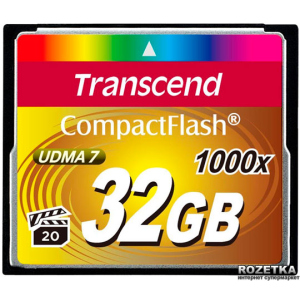 Transcend CompactFlash 32GB 1000x (TS32GCF1000) краща модель в Черкасах