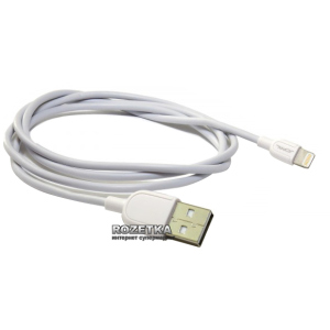 Кабель синхронизации JCPAL MFI USB to Lightning для Apple iPhone 1 м White (JCP6022) лучшая модель в Черкассах