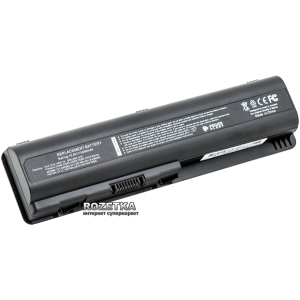 Акумулятор PowerPlant HP Pavilion DV4 Black (10.8V/5200mAh/6Cells) (NB00000025) краща модель в Черкасах