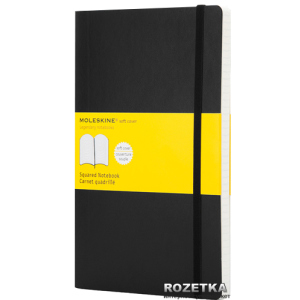 Нотатник Moleskine Classic 13 х 21 см 192 сторінки в клітинку Чорна (9788883707186) краща модель в Черкасах