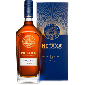 Бренді Metaxa 12*0.7 л 40% у подарунковій упаковці (5202795150099_5202795150297) в Черкасах