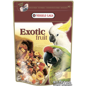 Корм для крупных попугаев Versele-Laga Prestige Exotic Fruit зерновая смесь 0.6 кг (5410340217818) ТОП в Черкассах