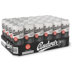 Упаковка пива Budweiser Budvar B Dark темне фільтроване 4.7% 0.5 л x 24 шт (8594403705133) краща модель в Черкасах