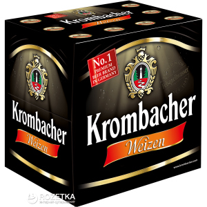 Упаковка пива Krombacher Wheat світле нефільтроване 5.3% 0.5 л x 12 шт (4008287760941) краща модель в Черкасах